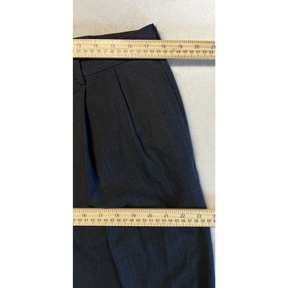 Jos A Bank 42L 34W Charcoal Gray Pinsripe 2 Piece Suit Jacket Pants Note - Picture 13 of 16
